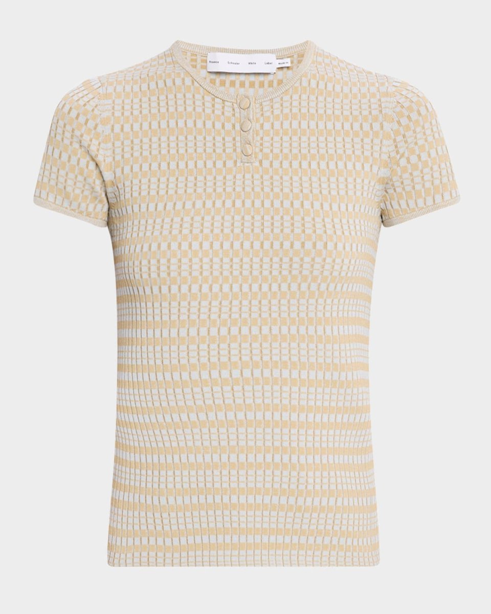 Shelle Sweater in Micro Check